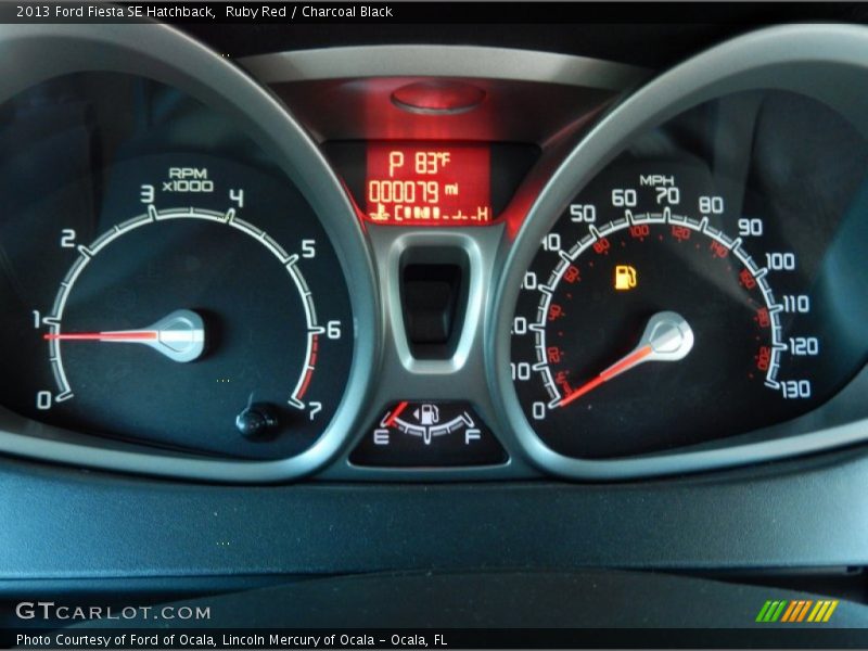 Ruby Red / Charcoal Black 2013 Ford Fiesta SE Hatchback