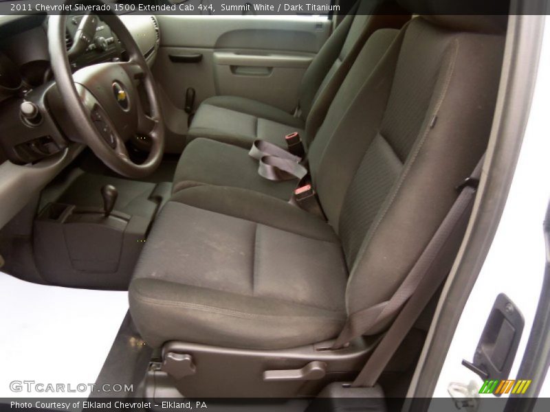 Summit White / Dark Titanium 2011 Chevrolet Silverado 1500 Extended Cab 4x4