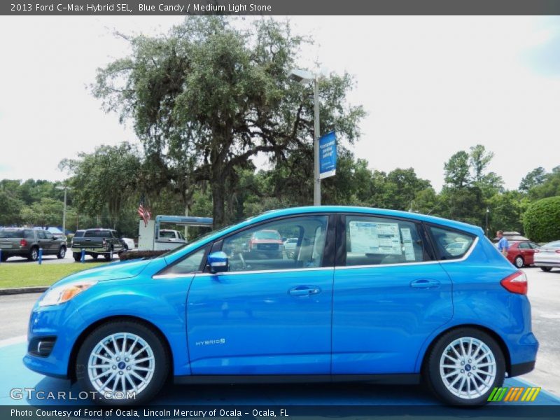 Blue Candy / Medium Light Stone 2013 Ford C-Max Hybrid SEL