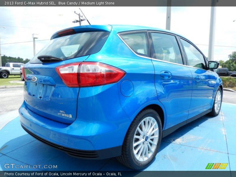 Blue Candy / Medium Light Stone 2013 Ford C-Max Hybrid SEL