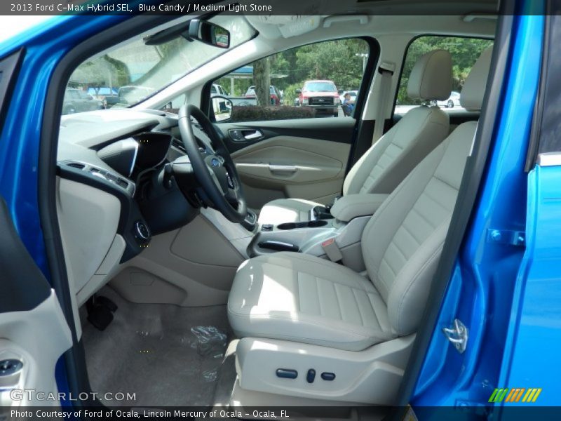 Blue Candy / Medium Light Stone 2013 Ford C-Max Hybrid SEL