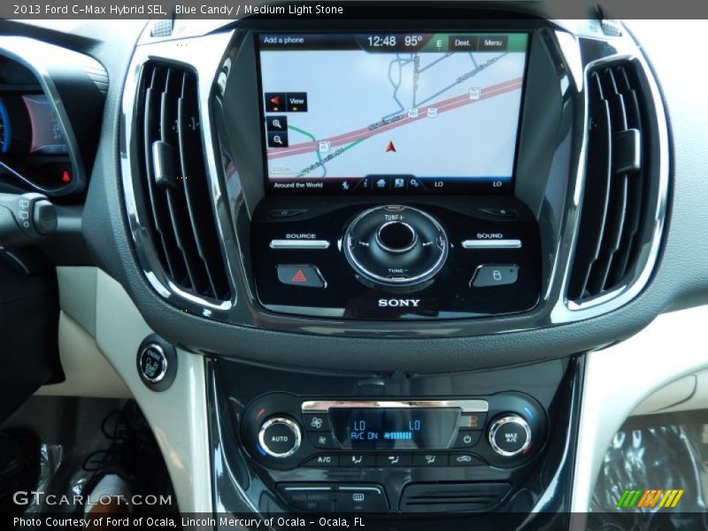 Blue Candy / Medium Light Stone 2013 Ford C-Max Hybrid SEL