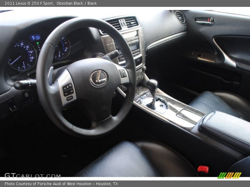 Obsidian Black / Black 2011 Lexus IS 250 F Sport