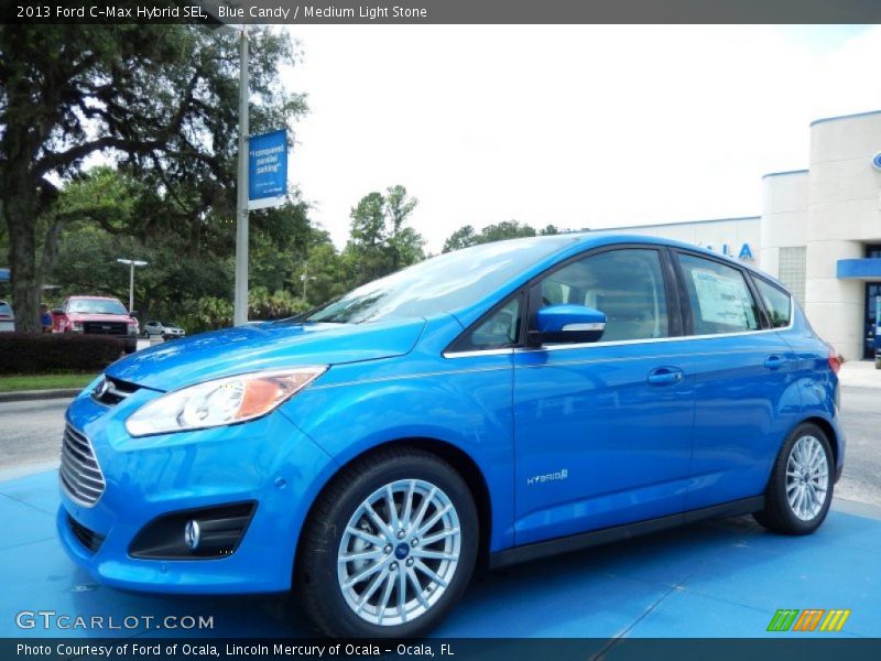 Blue Candy / Medium Light Stone 2013 Ford C-Max Hybrid SEL