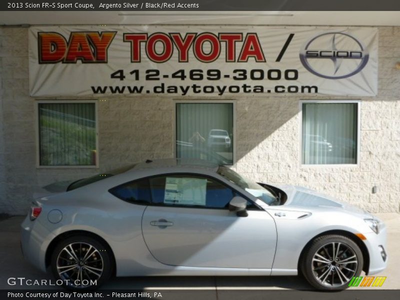 Argento Silver / Black/Red Accents 2013 Scion FR-S Sport Coupe