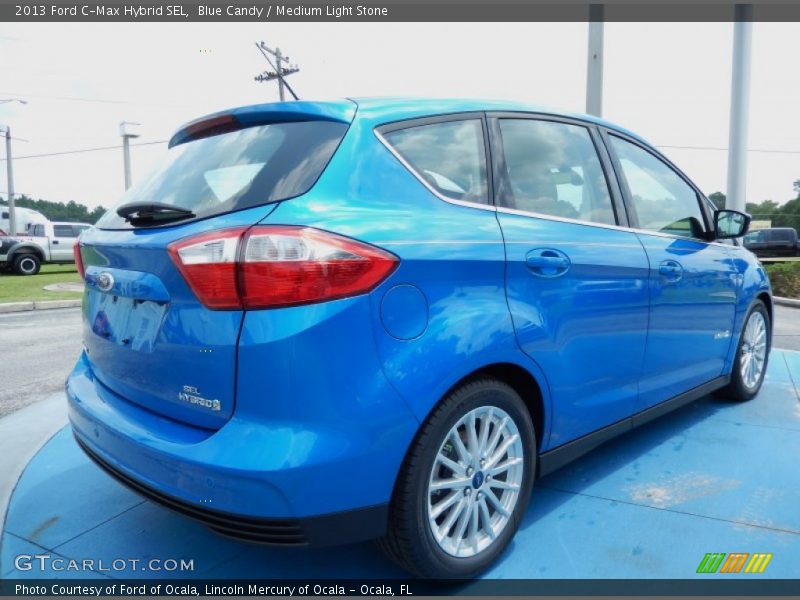 Blue Candy / Medium Light Stone 2013 Ford C-Max Hybrid SEL
