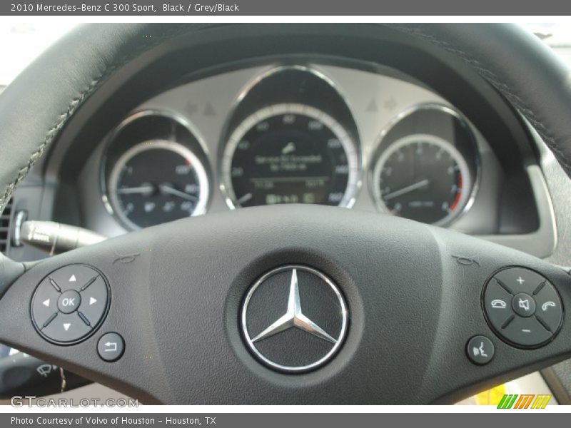 Black / Grey/Black 2010 Mercedes-Benz C 300 Sport
