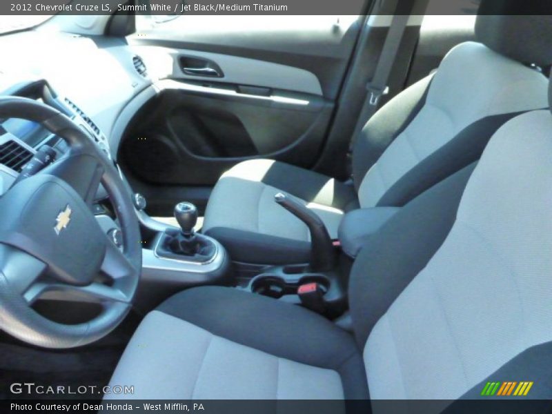 Summit White / Jet Black/Medium Titanium 2012 Chevrolet Cruze LS
