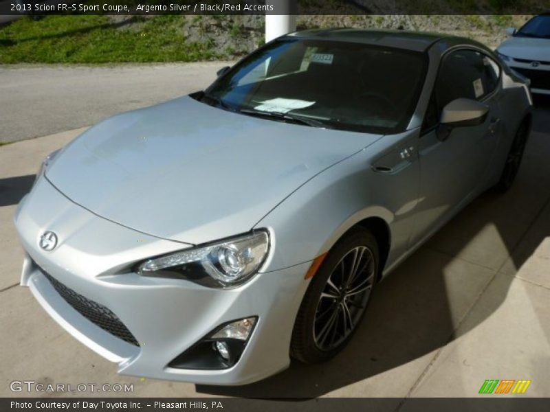 Argento Silver / Black/Red Accents 2013 Scion FR-S Sport Coupe