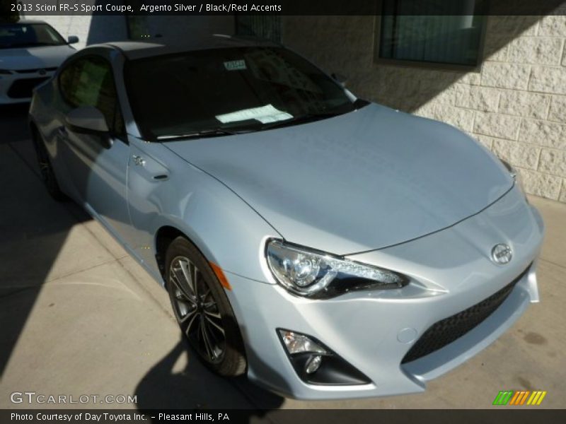 Argento Silver / Black/Red Accents 2013 Scion FR-S Sport Coupe