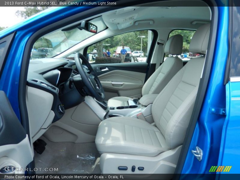 Blue Candy / Medium Light Stone 2013 Ford C-Max Hybrid SEL