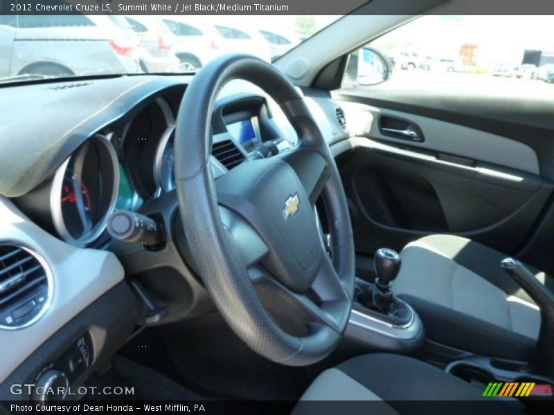 Summit White / Jet Black/Medium Titanium 2012 Chevrolet Cruze LS