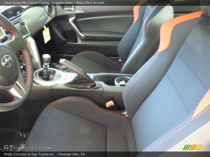 Argento Silver / Black/Red Accents 2013 Scion FR-S Sport Coupe