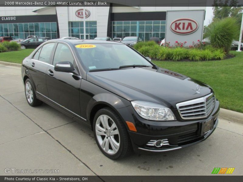 Black / Black 2008 Mercedes-Benz C 300 4Matic Luxury
