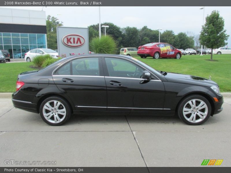 Black / Black 2008 Mercedes-Benz C 300 4Matic Luxury