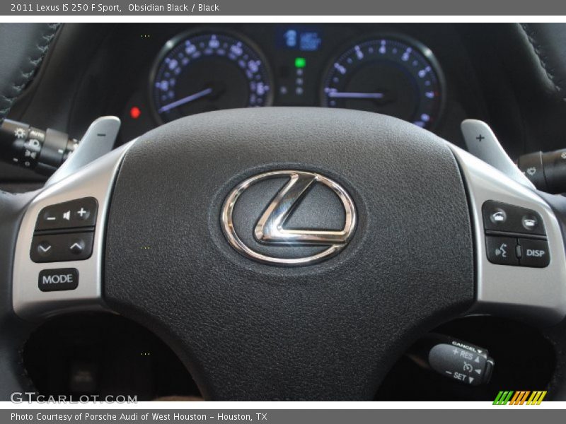Obsidian Black / Black 2011 Lexus IS 250 F Sport
