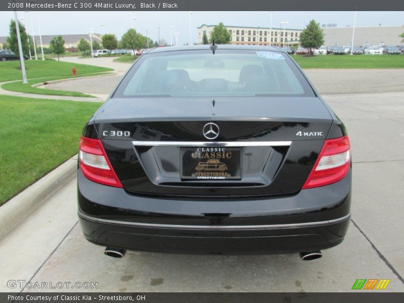 Black / Black 2008 Mercedes-Benz C 300 4Matic Luxury