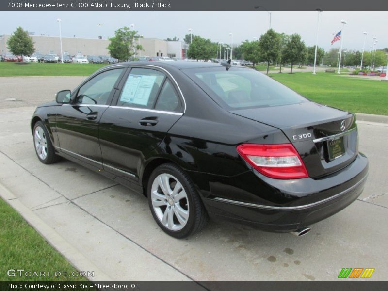 Black / Black 2008 Mercedes-Benz C 300 4Matic Luxury