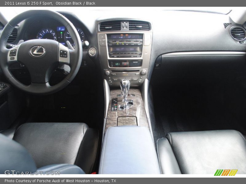 Obsidian Black / Black 2011 Lexus IS 250 F Sport