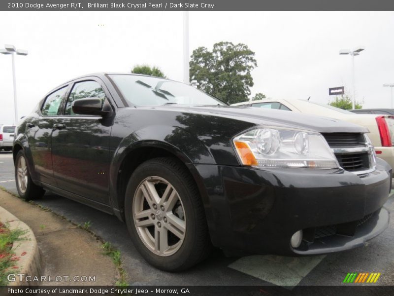Brilliant Black Crystal Pearl / Dark Slate Gray 2010 Dodge Avenger R/T