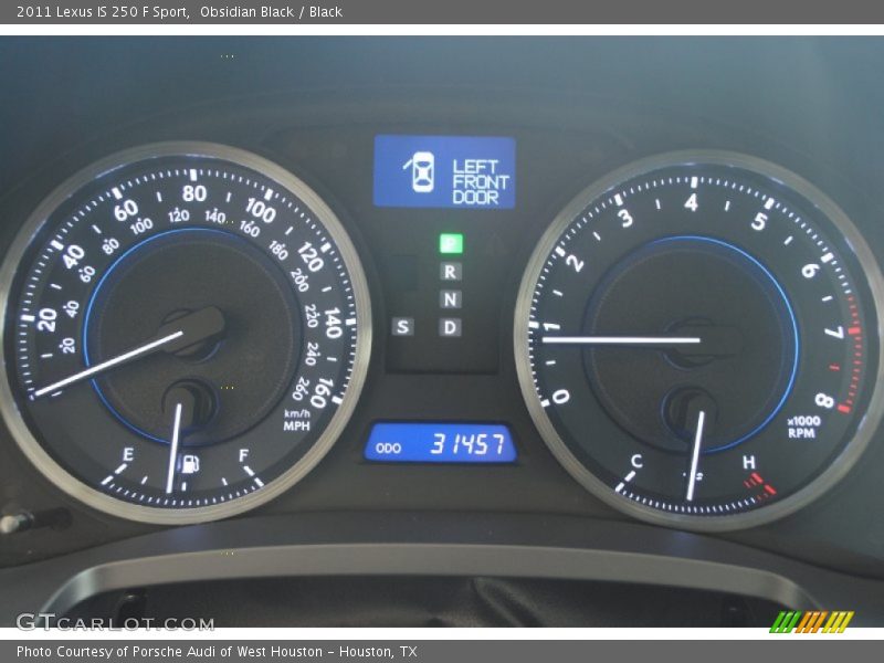 Obsidian Black / Black 2011 Lexus IS 250 F Sport