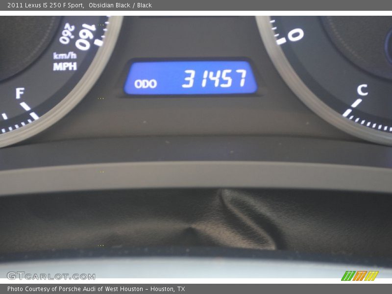 Obsidian Black / Black 2011 Lexus IS 250 F Sport