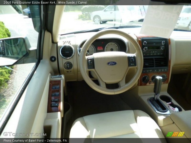 White Suede / Camel 2008 Ford Explorer Eddie Bauer 4x4