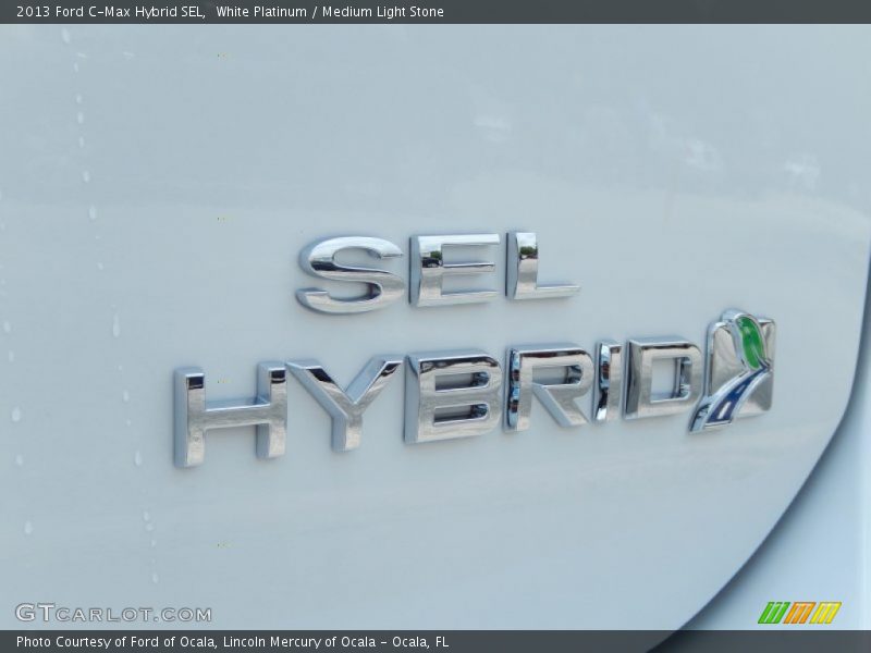 White Platinum / Medium Light Stone 2013 Ford C-Max Hybrid SEL