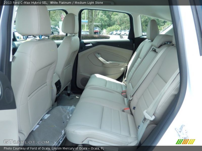 White Platinum / Medium Light Stone 2013 Ford C-Max Hybrid SEL
