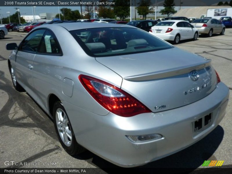 Classic Silver Metallic / Dark Stone 2008 Toyota Solara SE Coupe