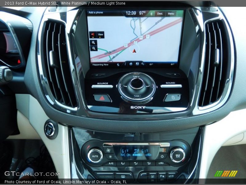 White Platinum / Medium Light Stone 2013 Ford C-Max Hybrid SEL