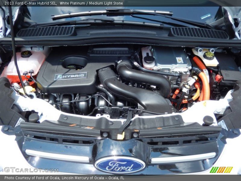 White Platinum / Medium Light Stone 2013 Ford C-Max Hybrid SEL