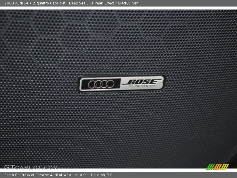 Deep Sea Blue Pearl Effect / Black/Silver 2008 Audi S4 4.2 quattro Cabriolet