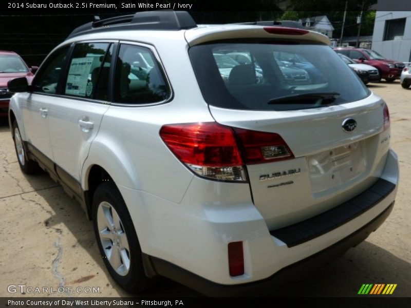 Satin White Pearl / Ivory 2014 Subaru Outback 2.5i Premium