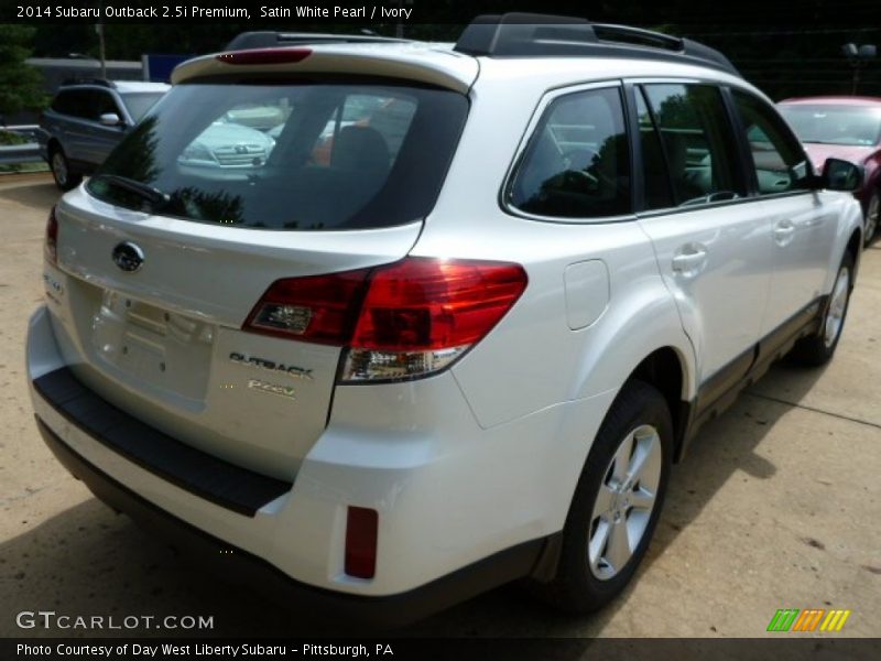 Satin White Pearl / Ivory 2014 Subaru Outback 2.5i Premium
