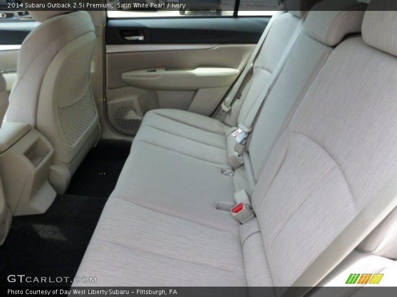 Satin White Pearl / Ivory 2014 Subaru Outback 2.5i Premium