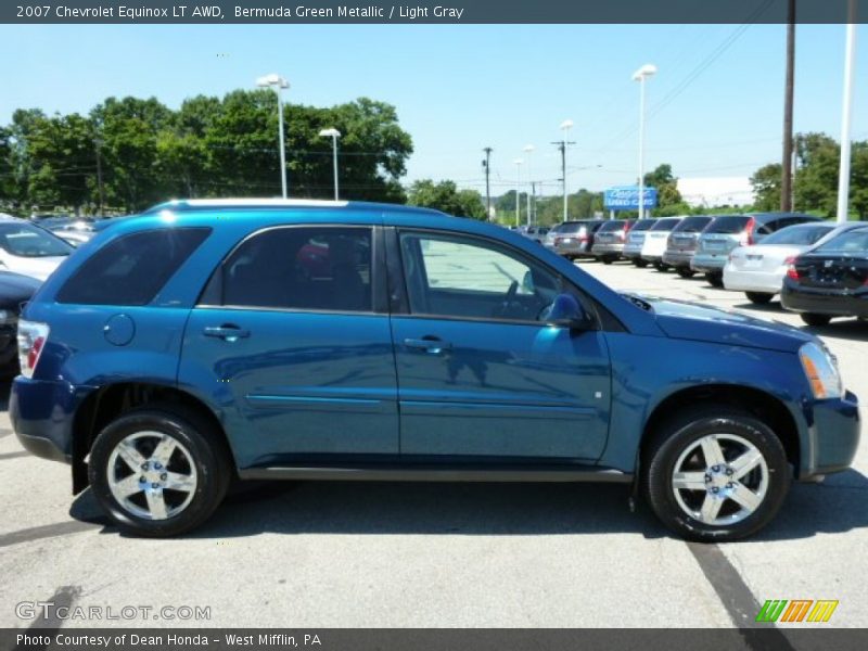 Bermuda Green Metallic / Light Gray 2007 Chevrolet Equinox LT AWD
