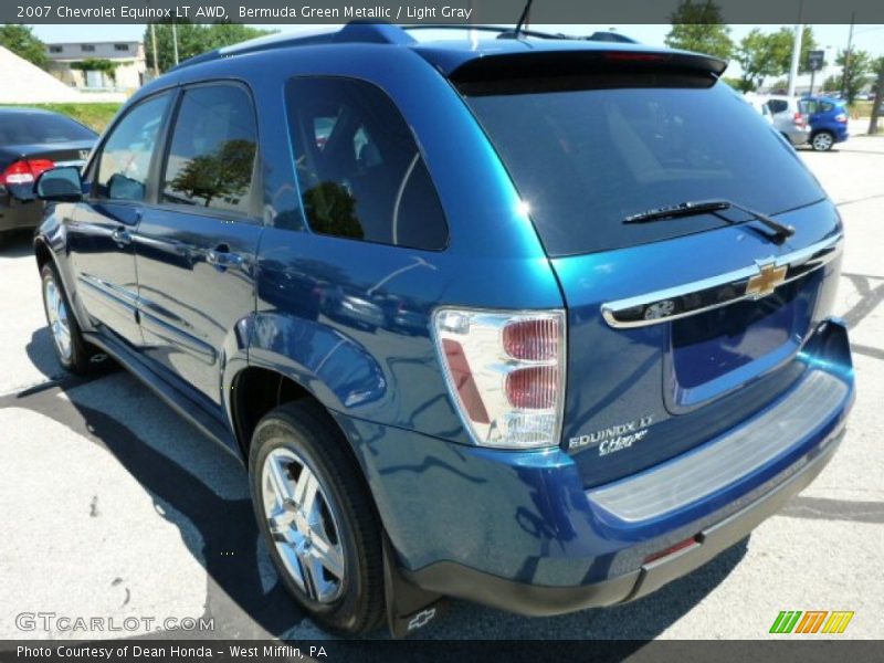 Bermuda Green Metallic / Light Gray 2007 Chevrolet Equinox LT AWD