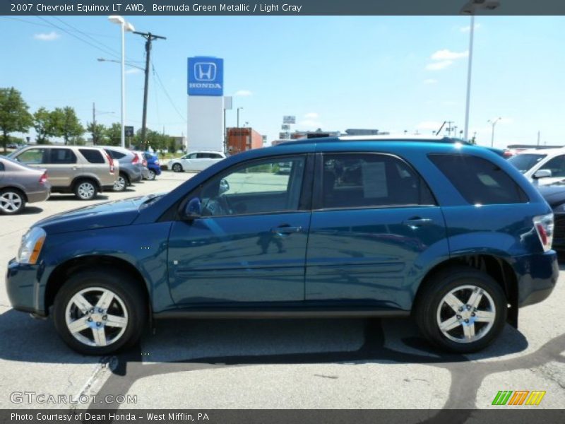 Bermuda Green Metallic / Light Gray 2007 Chevrolet Equinox LT AWD