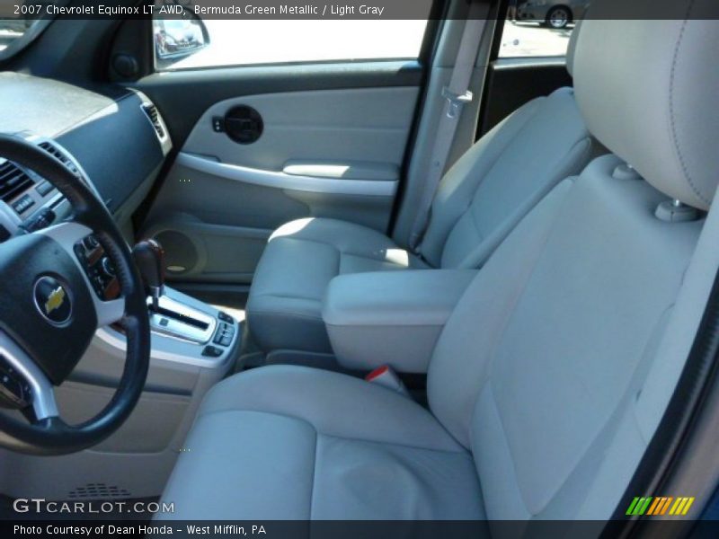 Bermuda Green Metallic / Light Gray 2007 Chevrolet Equinox LT AWD
