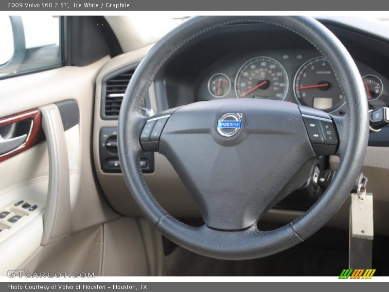 Ice White / Graphite 2009 Volvo S60 2.5T