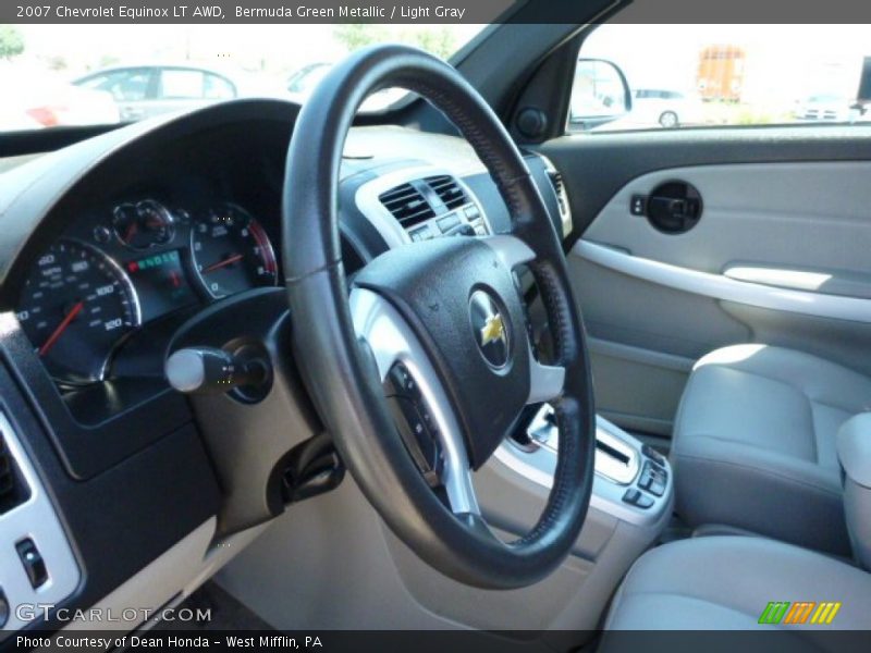 Bermuda Green Metallic / Light Gray 2007 Chevrolet Equinox LT AWD