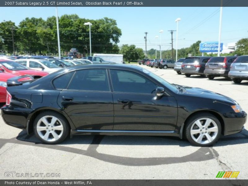 Obsidian Black Pearl / Off-Black 2007 Subaru Legacy 2.5 GT Limited Sedan