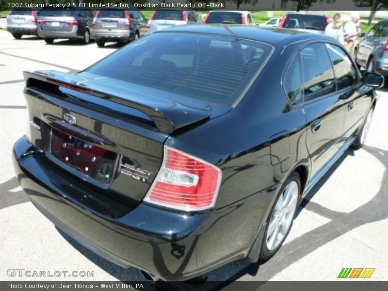 Obsidian Black Pearl / Off-Black 2007 Subaru Legacy 2.5 GT Limited Sedan