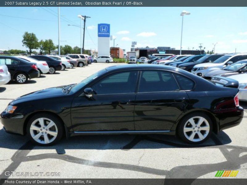 Obsidian Black Pearl / Off-Black 2007 Subaru Legacy 2.5 GT Limited Sedan