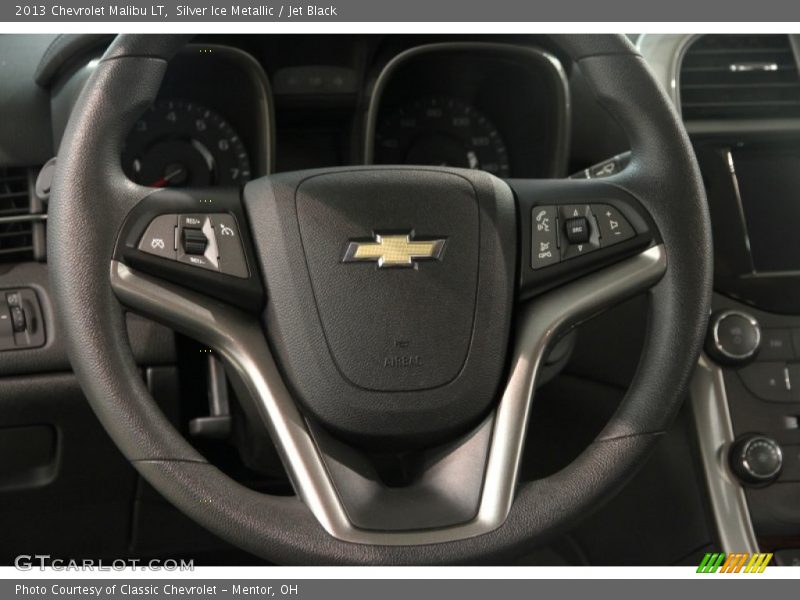 Silver Ice Metallic / Jet Black 2013 Chevrolet Malibu LT