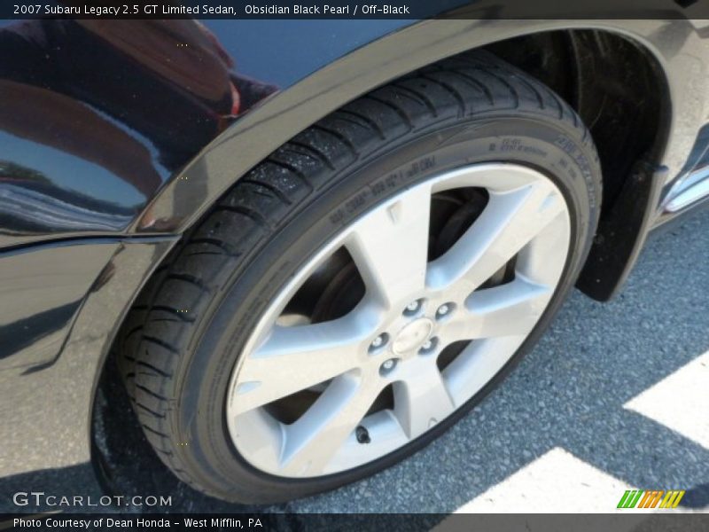 Obsidian Black Pearl / Off-Black 2007 Subaru Legacy 2.5 GT Limited Sedan