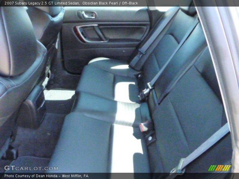 Obsidian Black Pearl / Off-Black 2007 Subaru Legacy 2.5 GT Limited Sedan