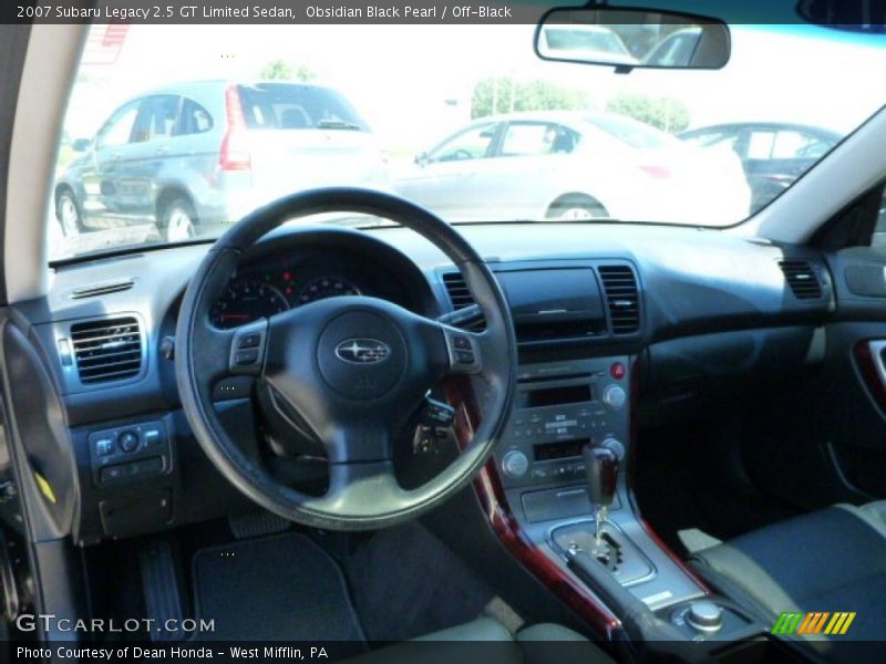 Obsidian Black Pearl / Off-Black 2007 Subaru Legacy 2.5 GT Limited Sedan