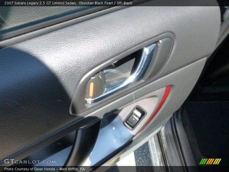 Obsidian Black Pearl / Off-Black 2007 Subaru Legacy 2.5 GT Limited Sedan